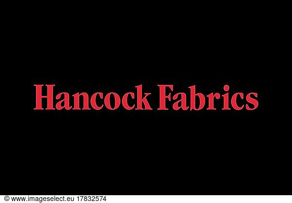 Hancock Fabrics  Logo  Black Background