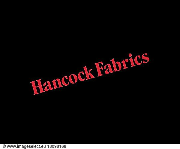 Hancock Fabrics  Twisted Logo  Black Background