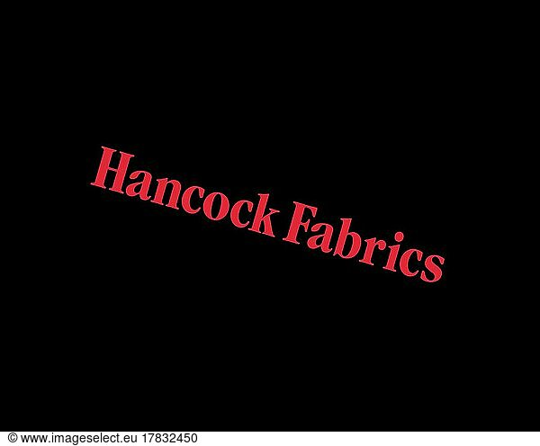 Hancock Fabrics  Twisted Logo  Black Background B
