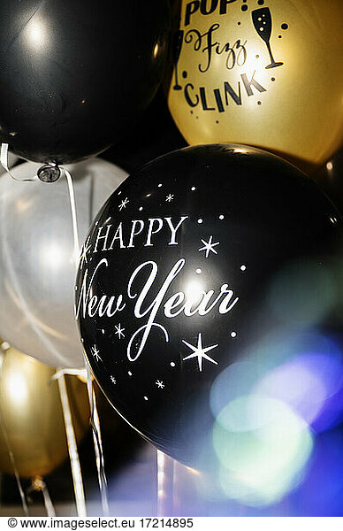 Happy New Year balloons