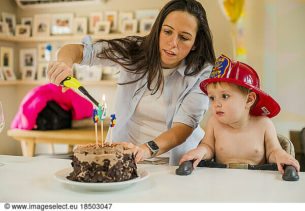 Happy Toddler life with family