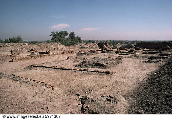 Harappa Website  datierend zwischen 3000 und 1700BC  Sahiwal District  Pakistan  Asien