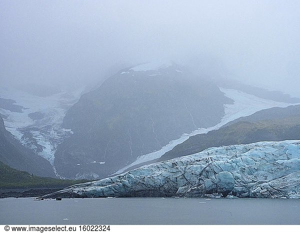 Harriman-Gletscher. Harriman Fjord. Prinz-William-Sund. In der Nähe von Whittier. Alaska. Vereinigte Staaten von Amerika.