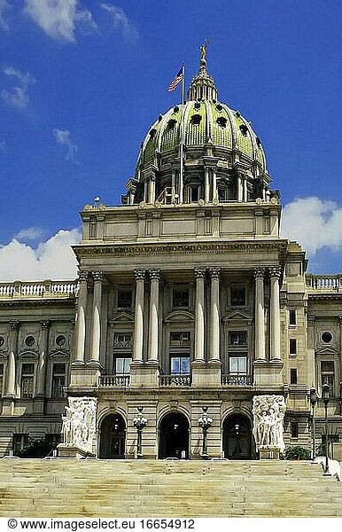 Harrisburg Pennsylvania State Capitol Building.