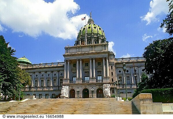Harrisburg Pennsylvania State Capitol Building.