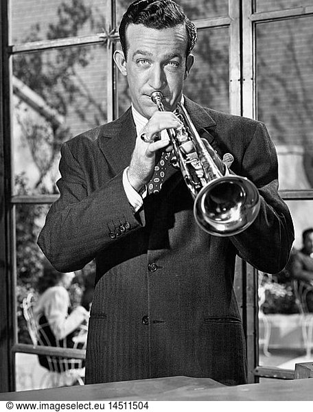 Harry James  American Actor and Musician  Portrait with Trumpet  late 1930's