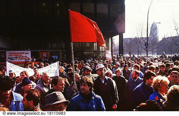 Hattingne Demo for steel jobs on 5 3 1987