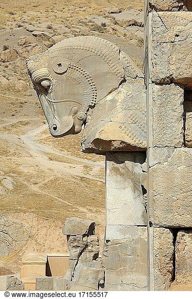 Hauptstadt in Pferdeform  Persepolis  Iran.
