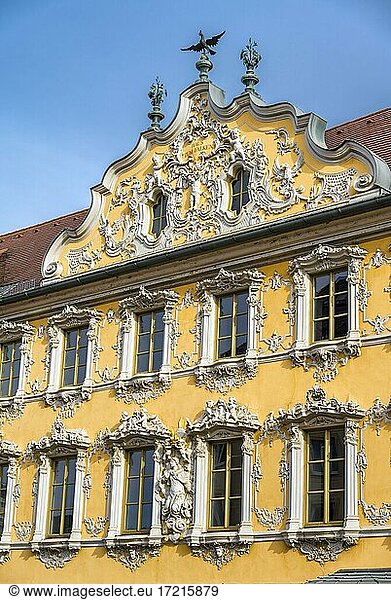 Haus zum Falken  Falkenhaus  Würzburg  Unterfranken  Bayern  Deutschland  Europa