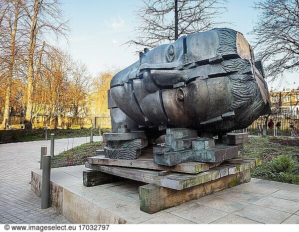Head of Invention by Eduardo Paolozzi in the Design Museum - London  England.