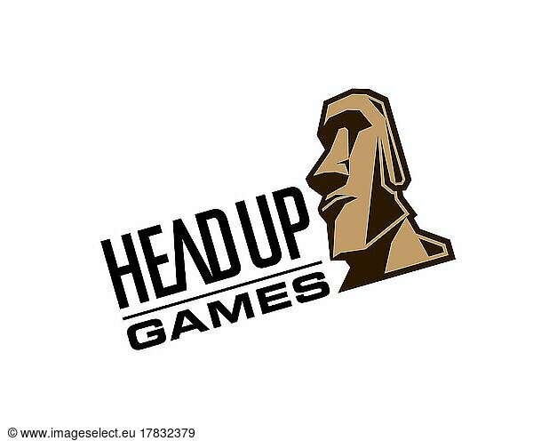 Headup Games  gedrehtes Logo  Weißer Hintergrund
