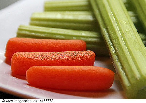 Healthy Food  Vegetables  Carrots and Celery
