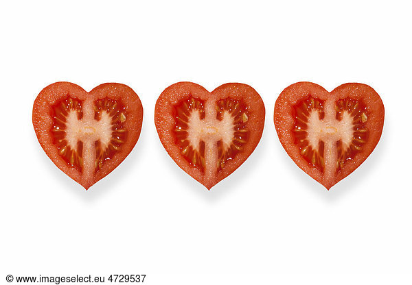 Heart-shaped tomatoes