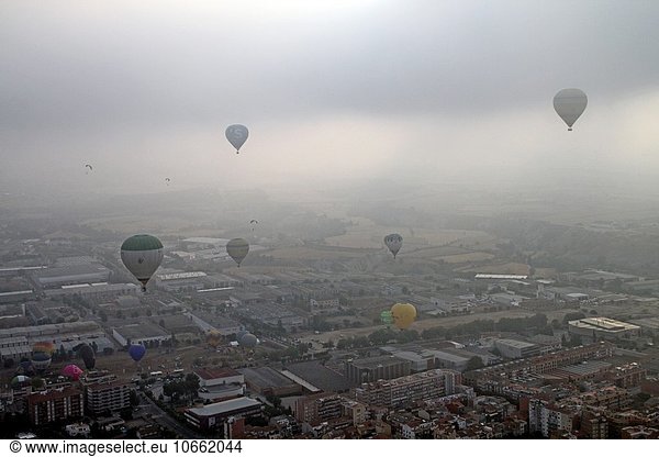 Heißluftballon Katalonien Spanien