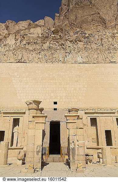 Heiligtum des Amun-Re  Totentempel der Hatschepsut (Deir el-Bahri)  UNESCO-Weltkulturerbe  Luxor  Ägypten