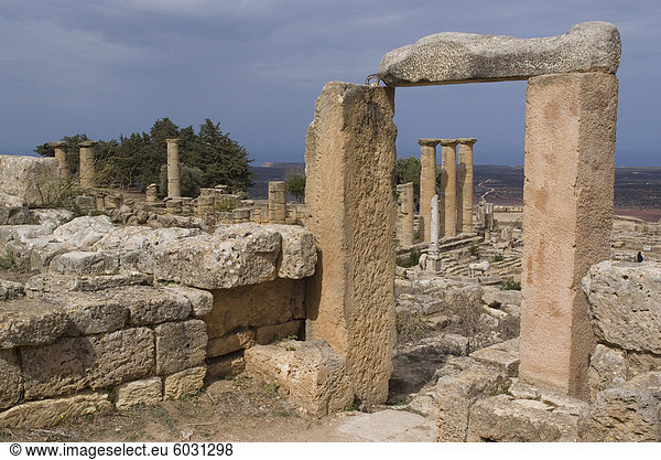 Heiligtum des Apollo  der Tempel des Apollon  der griechischen und römischen Website von Kyrene  UNESCO World Heritage Site  Libyen  Nordafrika  Afrika