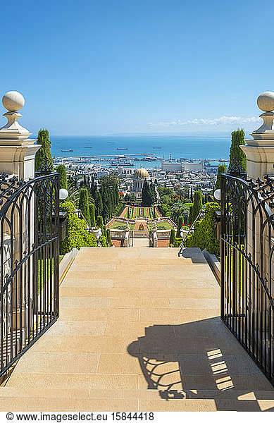 Heiligtum des Bab und Baha'i-Gärten  Haifa  Israel