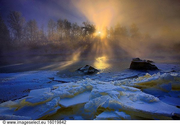 Heilongjiang Provinz Yichun Hongxing Vulkanische Geologie Park Schnee