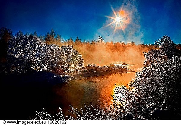 Heilongjiang Provinz Yichun Hongxing Vulkanische Geologie Park Schnee