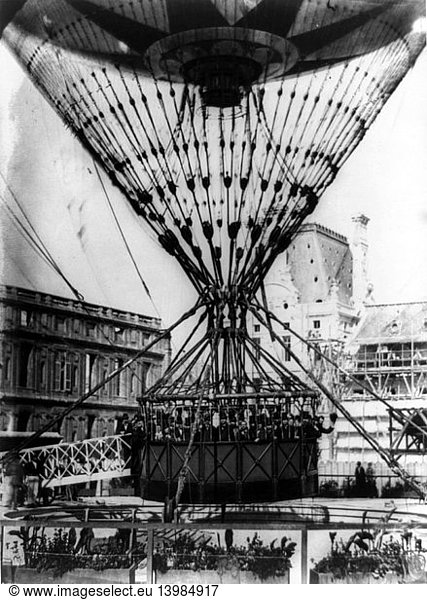 Henri Giffard's Captive Balloon  1878