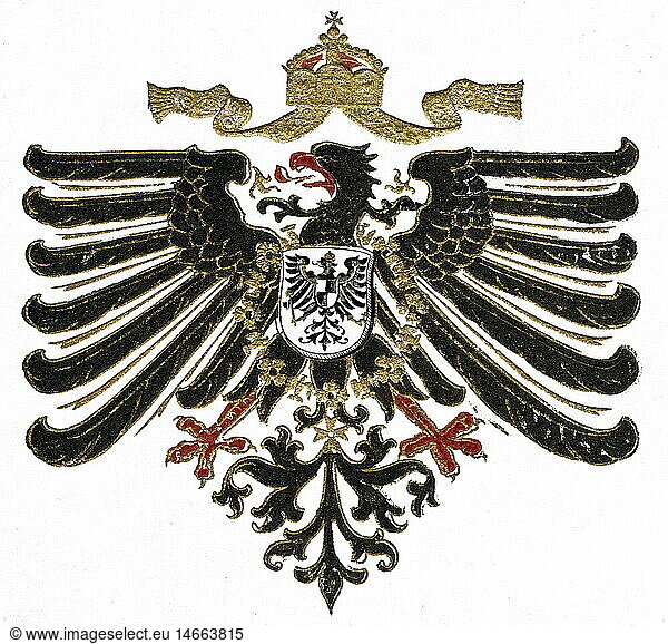 heraldry heraldry, coat of arms, Imperial coat of arms, German Empire ...