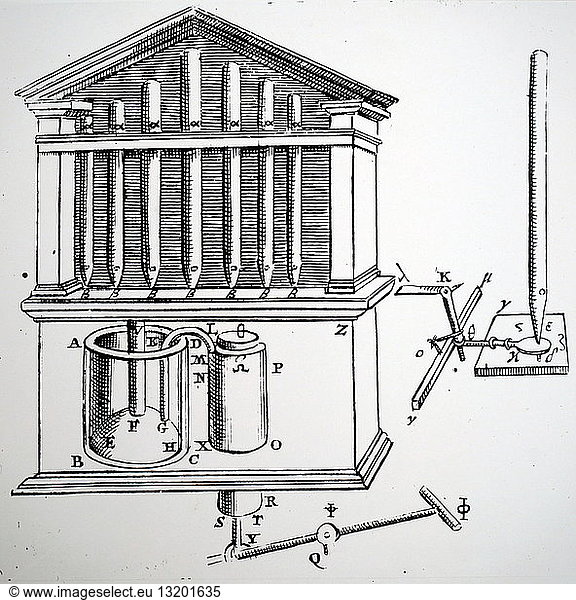 Heronis Alexandrini Spiritali urn Liber'  Amsterdam  1680 by HERO OF ALEXANDRIA