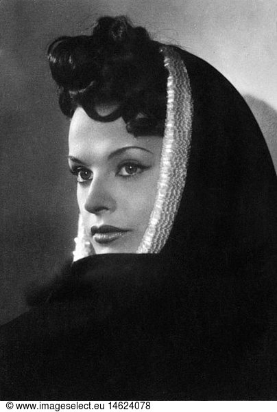 Hielscher  Margot  29.9.1919 - 20.8.2017  deut. Schauspielerin  Portrait  1940er Jahre