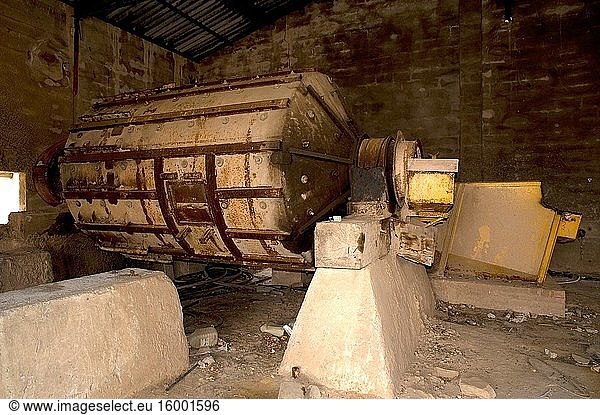 Hiendelaencina industrial archeology. Guadalajara province Castilla-La Mancha Spain.