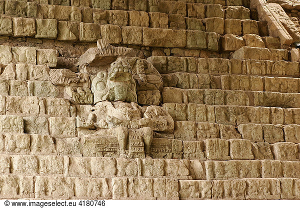 Hieroglyphentreppe   Copan Ruinas  Copan  Honduras