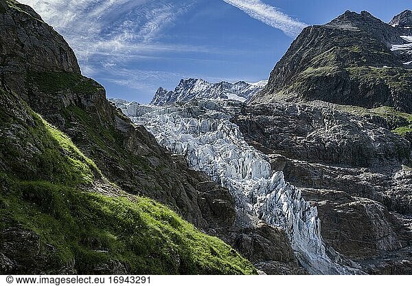 High alpine mountain landscape  Lower Arctic Ocean  glacier tongue  Bernese Oberland  Switzerland  Europe