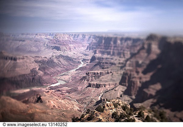 High angle view of Colorado River at Grand Canyon National Park