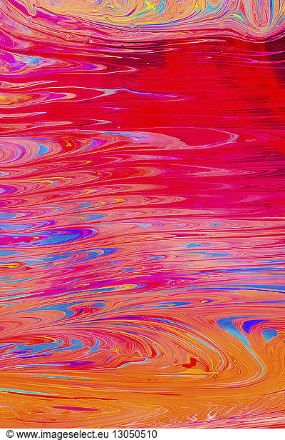High angle view of marbling painting