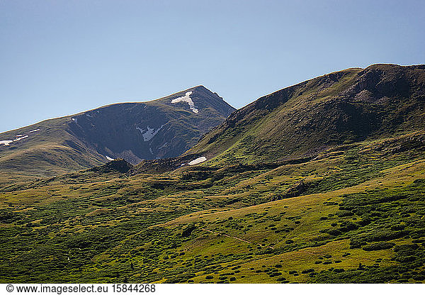 High elevation mountains at Guanella Pass in Colorado in summer