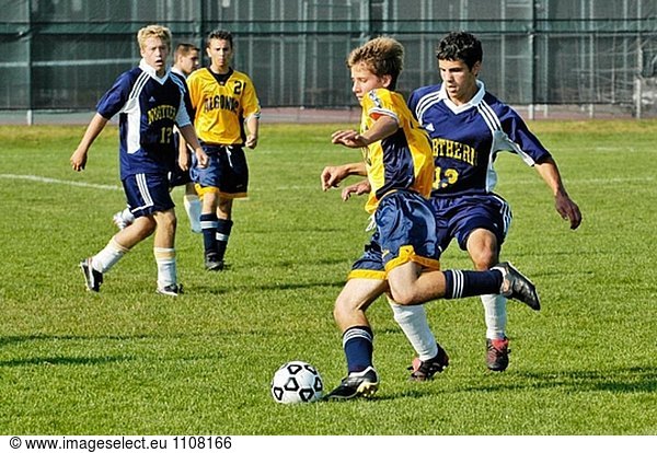 High School fussball Futbol Fußball-Action. Port Huron. Michigan. USA