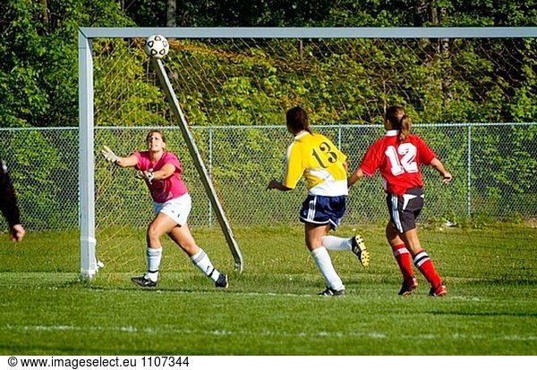 High School weibliche fussball Futbol Fußball-Action. Port Huron. Michigan