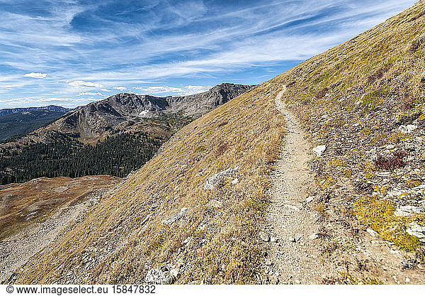Hiking Trail in the Indian Peaks Wilderness