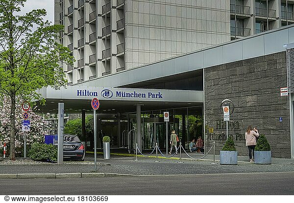 Hilton Hotel Munich Park  Am Tucherpark  Munich  Bavaria  Germany  Europe