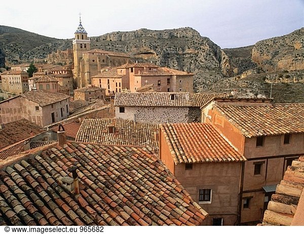 Hintergrund Kathedrale Ansicht Aragonien Spanien