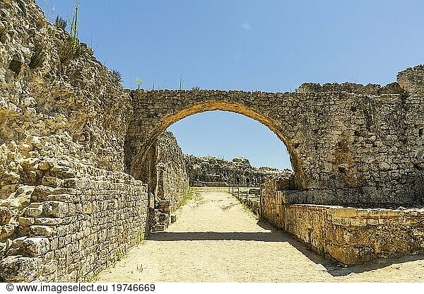 Historical ancient Roman ruins  Conimbriga  Portugal  Europe