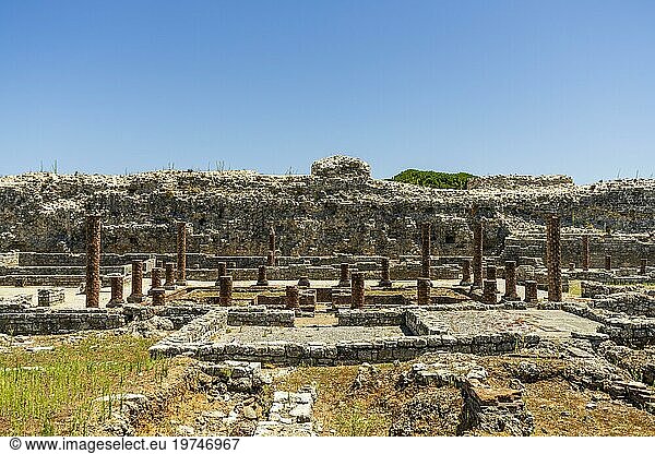 Historical ancient Roman ruins  Conimbriga  Portugal  Europe