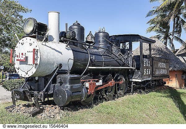 Historische Dampflokomotive  Havanna  Kuba  Mittelamerika
