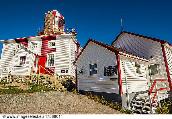 Historischer Leuchtturm Cape Bonavista Provincial Historic Site  Bonavista-Halbinsel  Neufundland  Kanada  Nordamerika