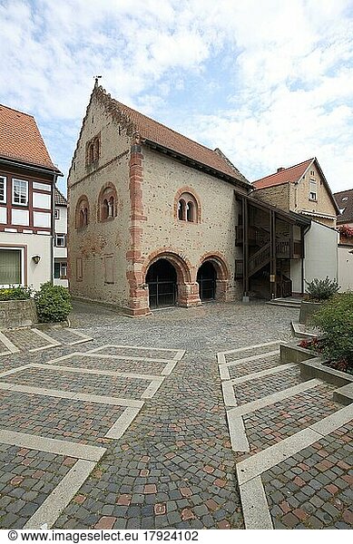 Historisches Romanisches Haus oder Steinhaus  Seligenstadt  Main  Hessen  Deutschland  Europa