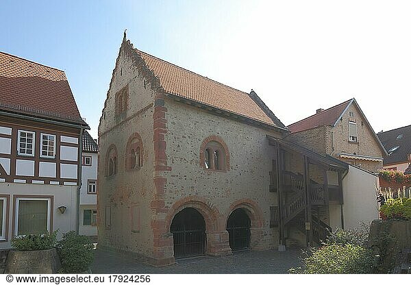 Historisches Romanisches Haus oder Steinhaus  Seligenstadt  Main  Hessen  Deutschland  Europa