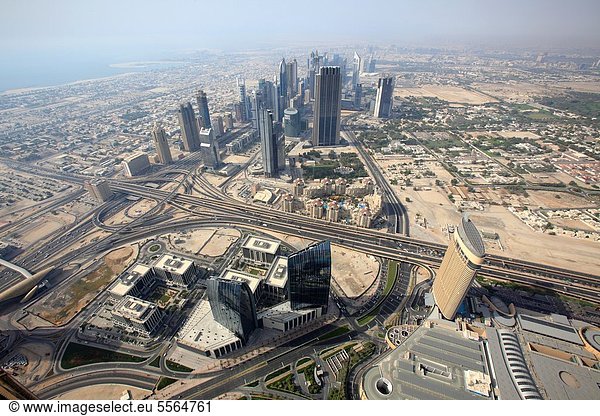 hoch  oben  Ansicht  Luftbild  Fernsehantenne  Dubai