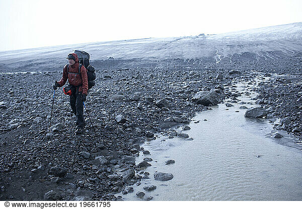 Hofsjokull Glacier in central Iceland