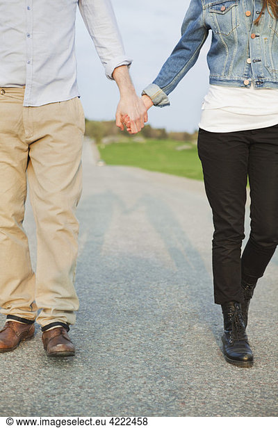 Holding hands