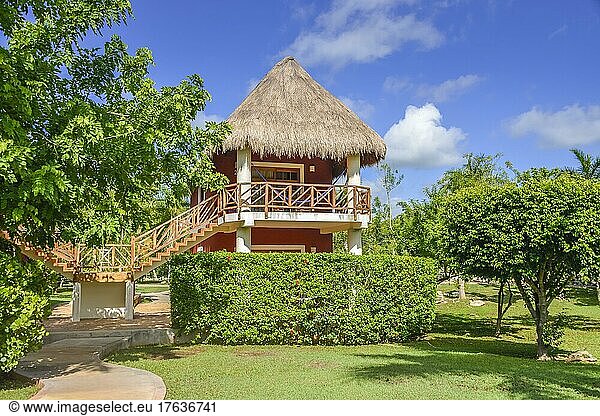 Holiday home  bungalow  hotel complex  Hacienda Sotuta de Peon  Yucatan  Mexico  Central America
