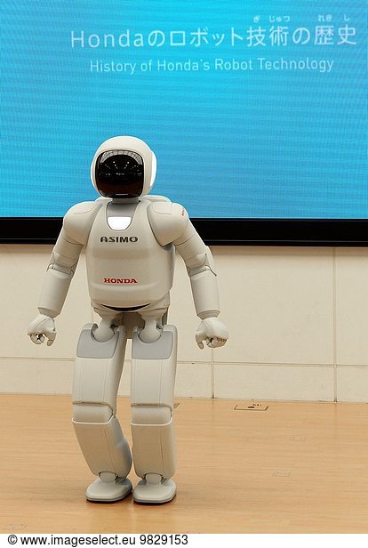 Honda´s Asimo robot gets faster and smarter in human makeover  show in Honda Welcome Plaza Aoyamasin in Tokio  Japan