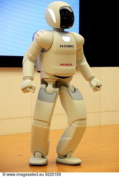 Honda's Asimo robot gets faster and smarter in human makeover  show in Honda Welcome Plaza Aoyamasin in Tokio  March 2014  Japan.